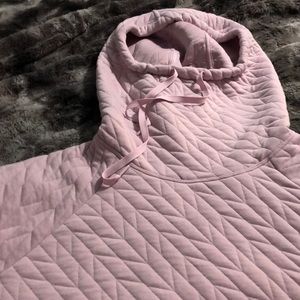 Long sleeved lavender quilted hoodie